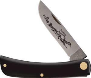 CASE KNIVES BLACK SYNTHETIC - SMOOTH SOD BUSTER JR