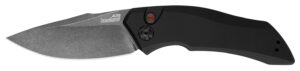 Kershaw 7100BW Launch 1 3.40" Folding Drop Point Plain Black Oxide Blackwash CPM 154 SS, Blade Black Aluminum Handle