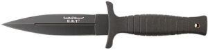 Smith & Wesson Knives SWHRT9BCP H.R.T. 4.75" Fixed Spear Point Plain 7Cr17MoV High Carbon SS Blade Thermoplastic Rubber Handle 9" OAL