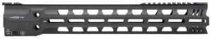 Strike Industries GRIDLOK-416-FD-16 GridLok Full Duty With Quick Detach System 16"L 1.57"D M-LOK Black Aluminum for HK 416, HK MR556, M27 IAR