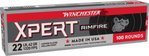 Winchester Ammo XPERT22X Xpert Rimfire 22LR 42gr Copper Hollow Point 100 Per Box/20 Case