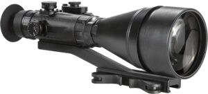 AGM Global Vision 15WP6623484111 Wolverine Pro-6 3AW1 Night Vision Rifle Scope Matte Black 6x100mm Gen 3 Auto-Gated White Phosphor Level 1 Illuminated Red Chevron w/Ballistic Drop Reticle