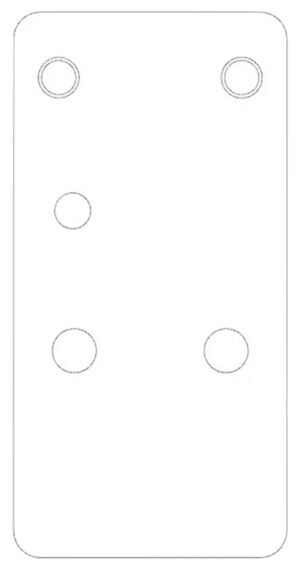 Beretta USA EUS03063 APX A1 Carry Optic Plate Black, Fits Beretta APX A1 Carry, Holosun K Series Pattern Footprint Mount