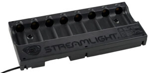 Streamlight 20230 8-Unit Bank Charger  Black SL-59/CR123A Battery 12V DC