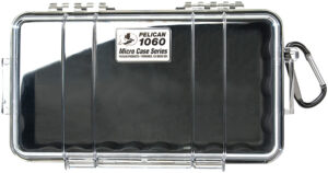 Pelican 1060025100 Micro Case  Black/Clear Polycarbonate 9.88" Long