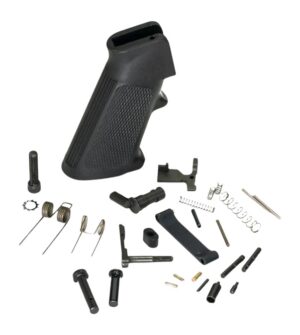 White Label Armory WLA-LOW-1014-01  Lower Parts Kit For AR Platform Curved Trigger Black