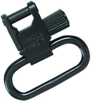 Uncle Mike's 14033 Super Swivel  Quick Detach Tri-Lock Blued 1.25" Loop for Rifles or Shotguns w/QD Bases