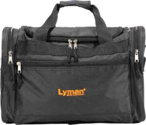 LYMAN HANDGUN RANGE BAG - BLACK NYLON W/CARRY STRAP