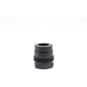 MINI MUZZLE BRAKE 0.456 1/2-28 THREAD SQUARE SHOULDER BLACK